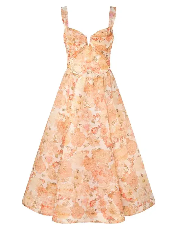 Zimmermann Rebellion Drape Midi Dress Size 3 - Image 1