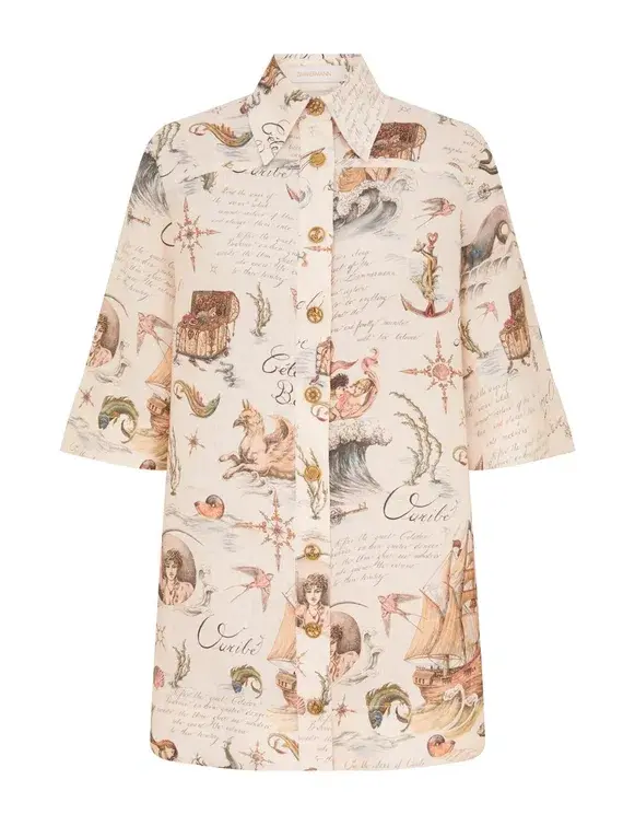Zimmermann Tunic Dress in Treasure Island - Image 7