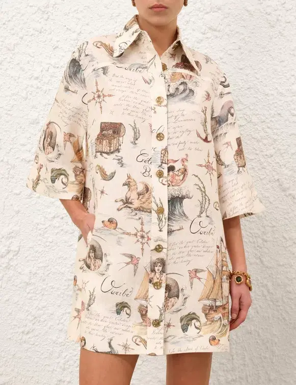 Zimmermann Tunic Dress in Treasure Island - Image 1