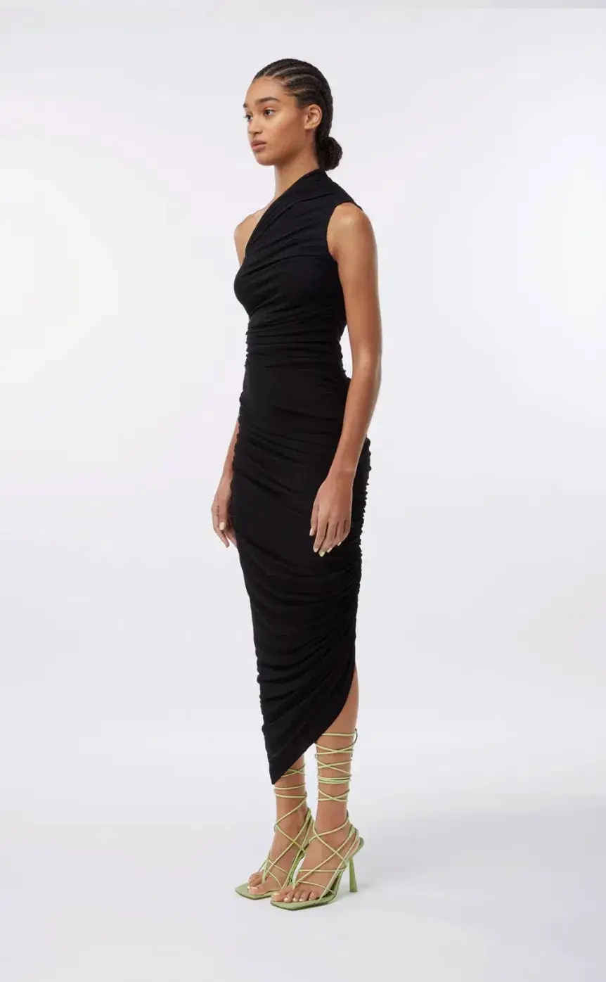 Gauge81 IRA one shoulder draped jersey dress - size 6 - Image 3