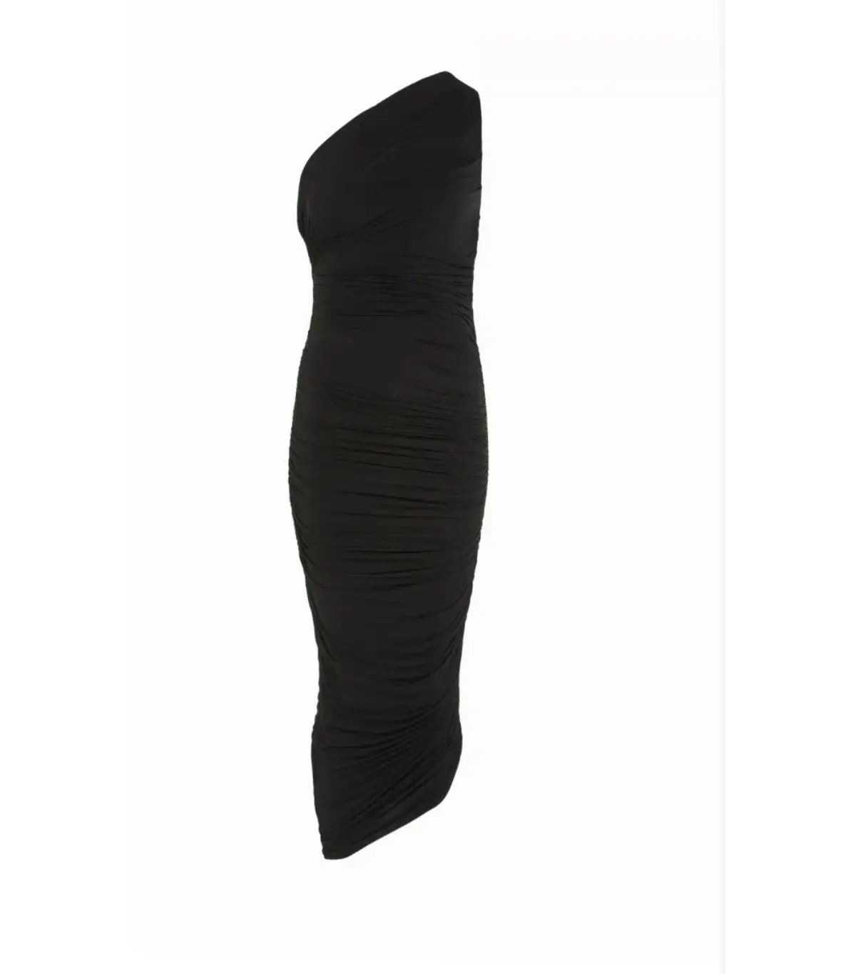 Gauge81 Ira One Shoulder Draped Jersey Dress Black Size AU 6 - Image 5
