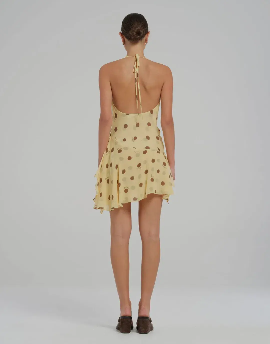 Benni Harlow Halter dress in Butter - Image 3