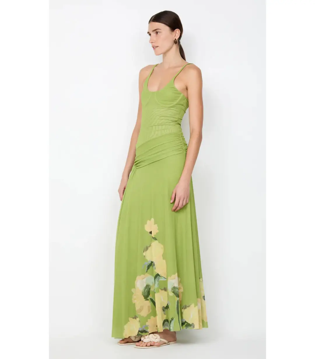Bec & Bridge Citrina Maxi Dress Aniya Floral Size AU 6 for rent on The Volte - main image