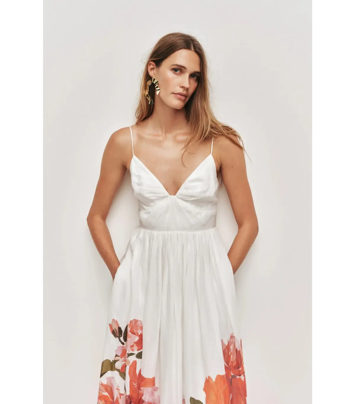 Aje Vacation Maxi Dress Rosa Bold Ivory Size AU 6 - Image 2