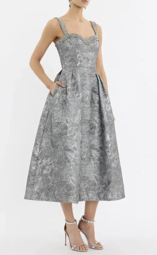 Rebecca Vallance Sterling Midi Dress Size 12 - Image 1