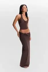 Sasha Therese Mila Skirt & Blair Top set Chocolate Brown SIZE AU 4 - Image 3