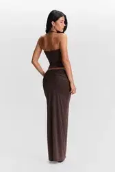 Sasha Therese Mila Skirt & Blair Top set Chocolate Brown SIZE AU 4 - Image 1