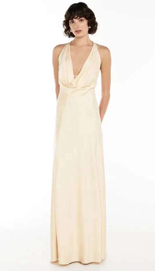 Manning Cartell Charmed Cowl Slip Dress Champagne size 8 for rent on The Volte - main image