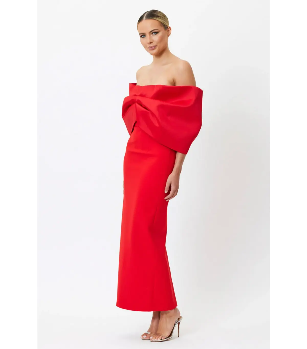 Bianca & Bridgett Natalia Midi Dress Red Size AU 10 - Image 2