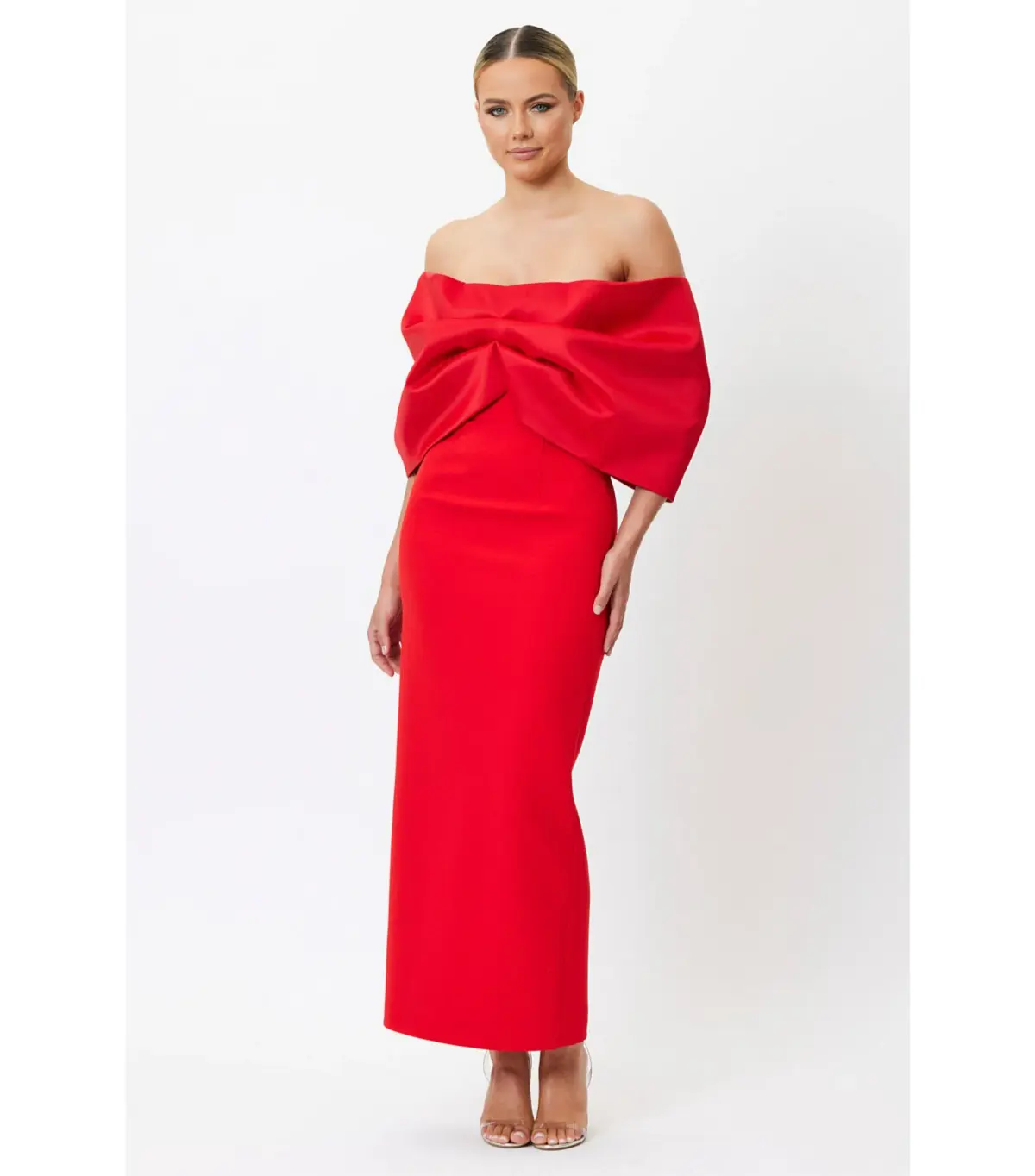 Bianca & Bridgett Natalia Midi Dress Red Size AU 10 - Image 1