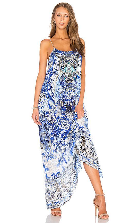 Camilla Silk Dress Print Size 8 - Image 1