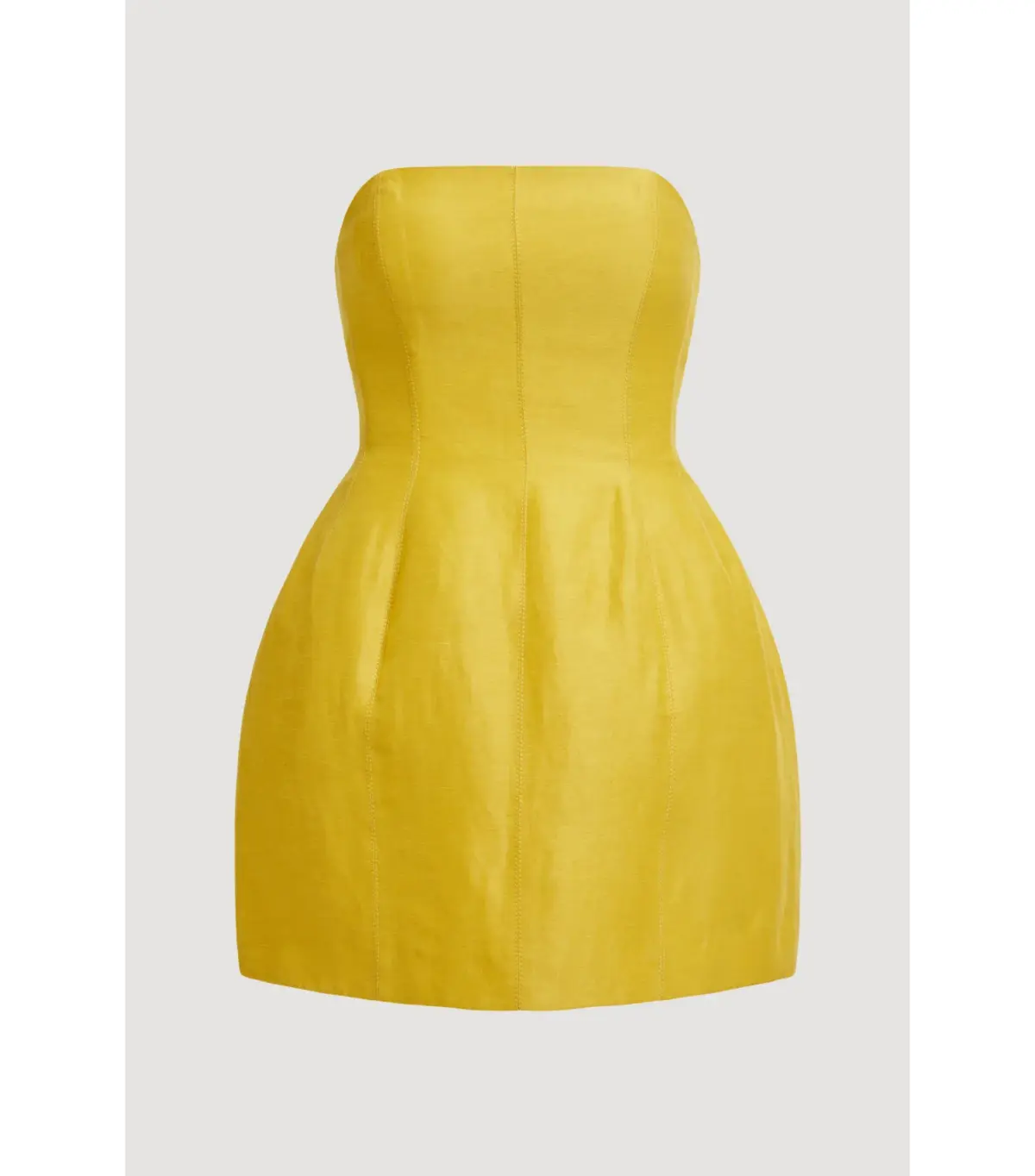 Aje Baret Strapless Mini Dress Chartreuse Size 10 - Image 6