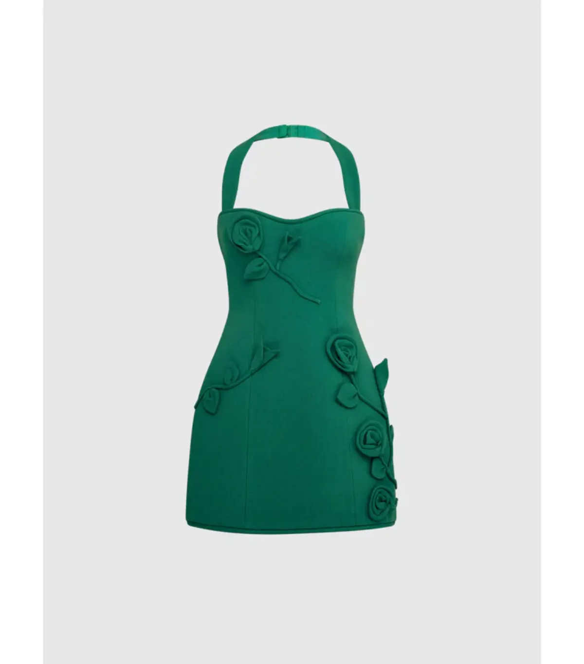 Sheike Maya Mini Dress Jade Green Size 12 - Image 8