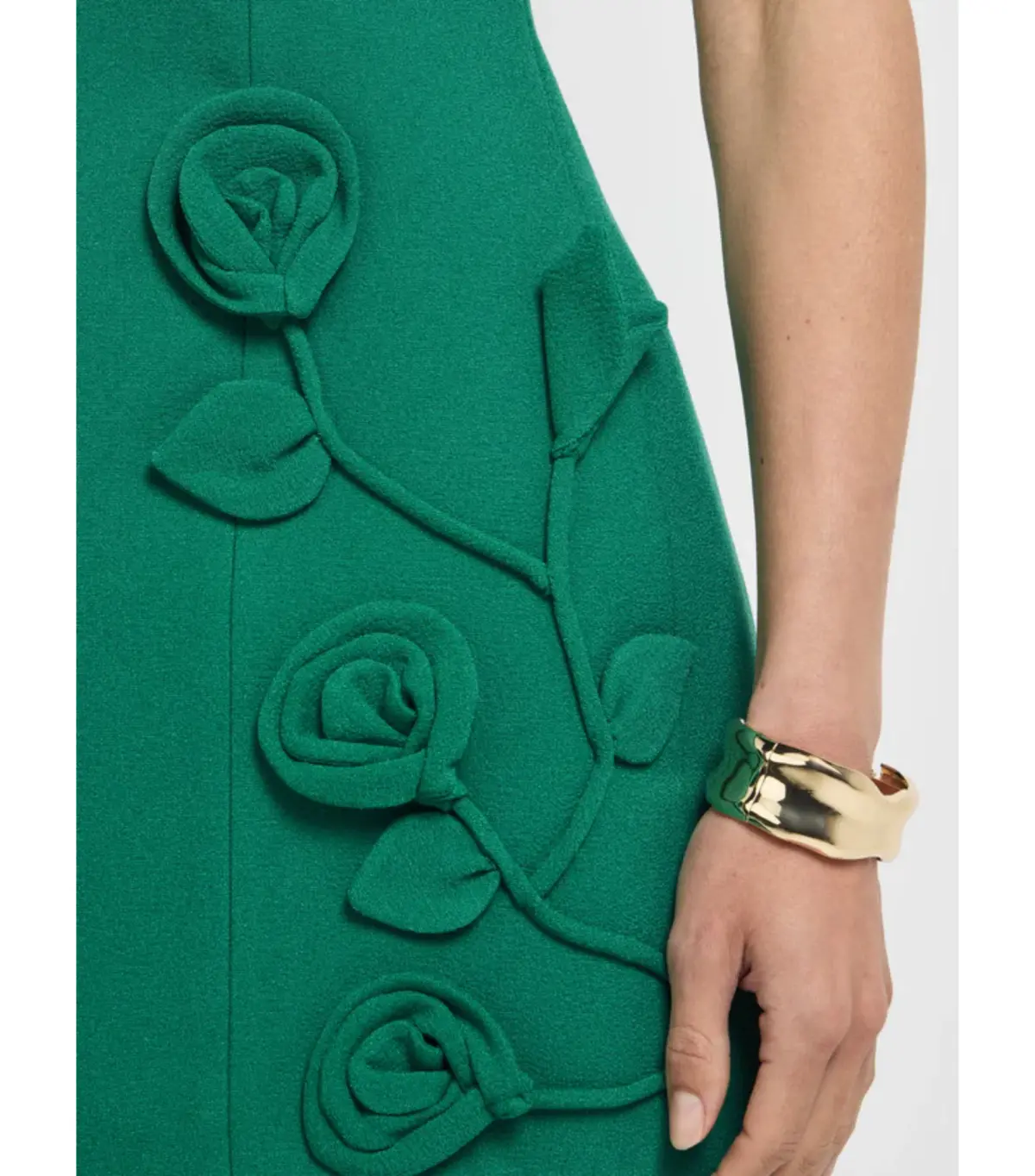 Sheike Maya Mini Dress Jade Green Size 16 - Image 3