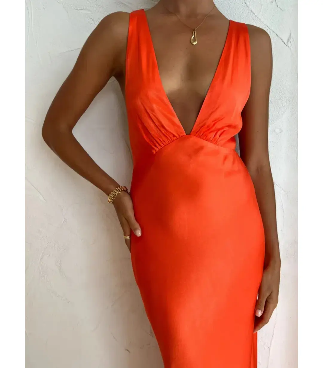 Shona Joy Midi Dress in Hibiscus for rent on The Volte - main image