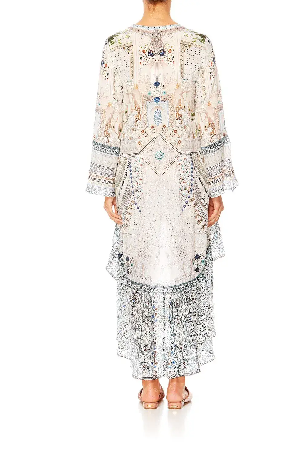 Camilla Breakfast With Silvia Short Dress with High Low Hem Print Size XS - Image 3