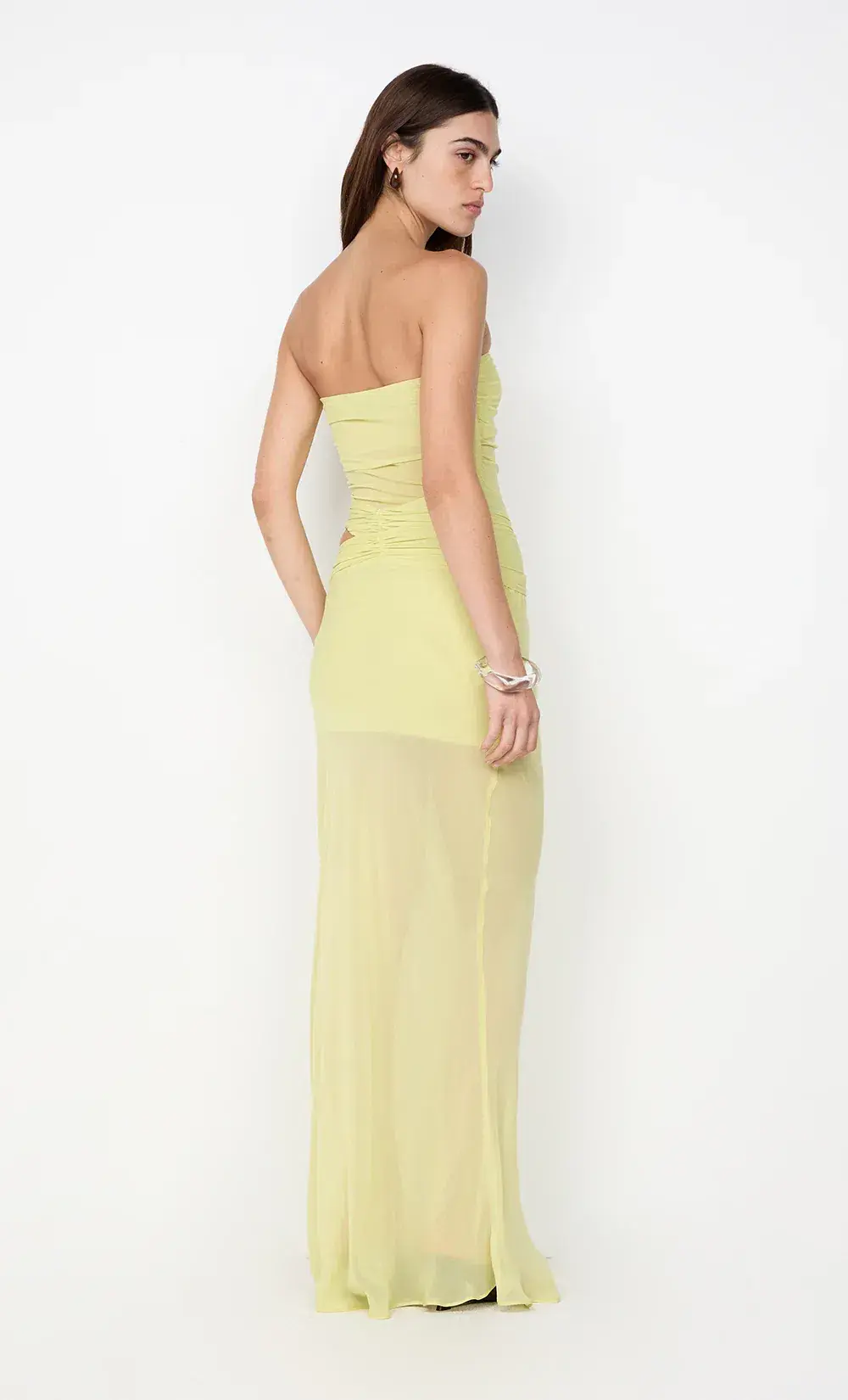 Bec & Bridge JEHNAYA STRAPLESS MAXI DRESS  CITRUS Size 6 for rent on The Volte - main image