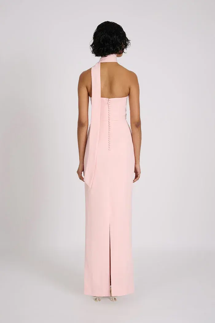 Eliya The Label Kristine Maxi Gown Blush Size XS / AU 6  for rent on The Volte - main image
