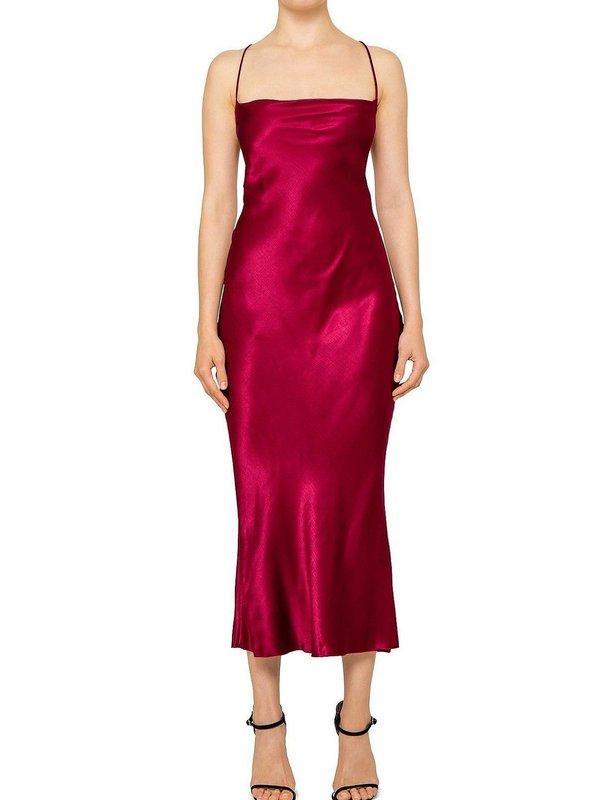 Bec & Bridge Kaia Cowl Midi Dress Plum Size 10 for rent on The Volte - main image