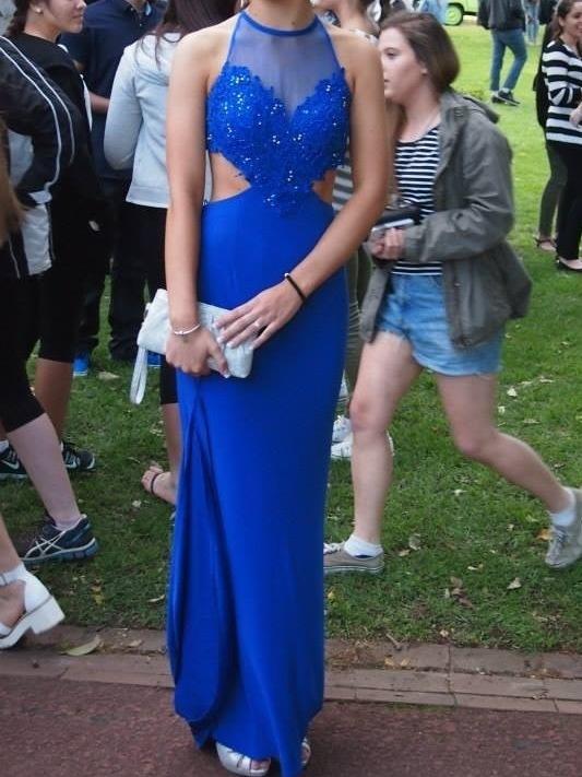 Sherri Hill Gown Royal Blue Size 8 - Image 1