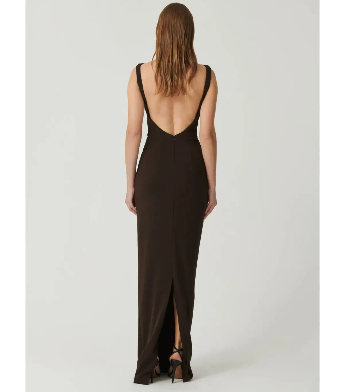 Effie Kats Verona Gown Coffee Brown	Size L / AU 12 - Image 3
