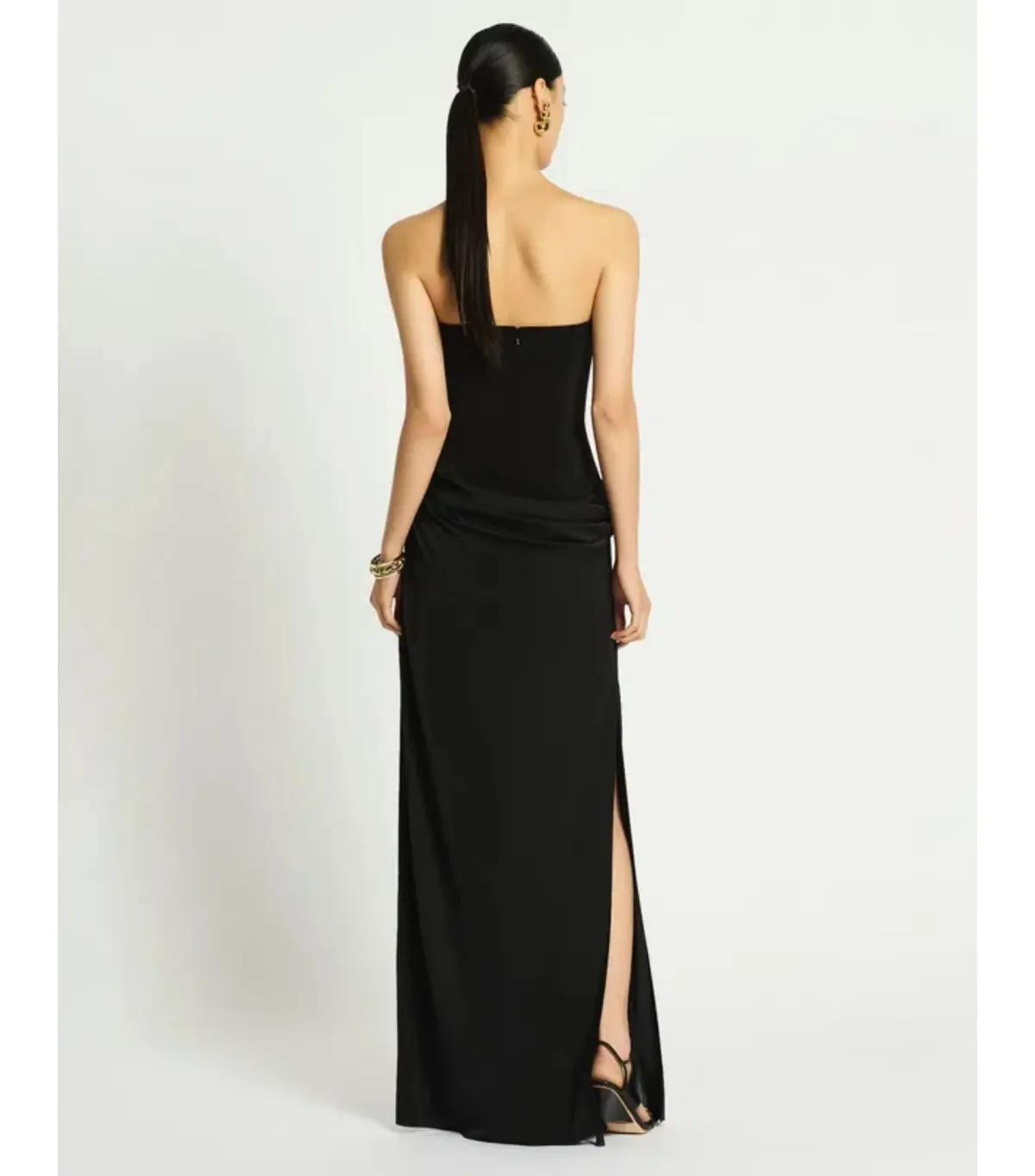 Sass & Bide Kahlo Maxi Column Black Dress AU 8 - Image 2