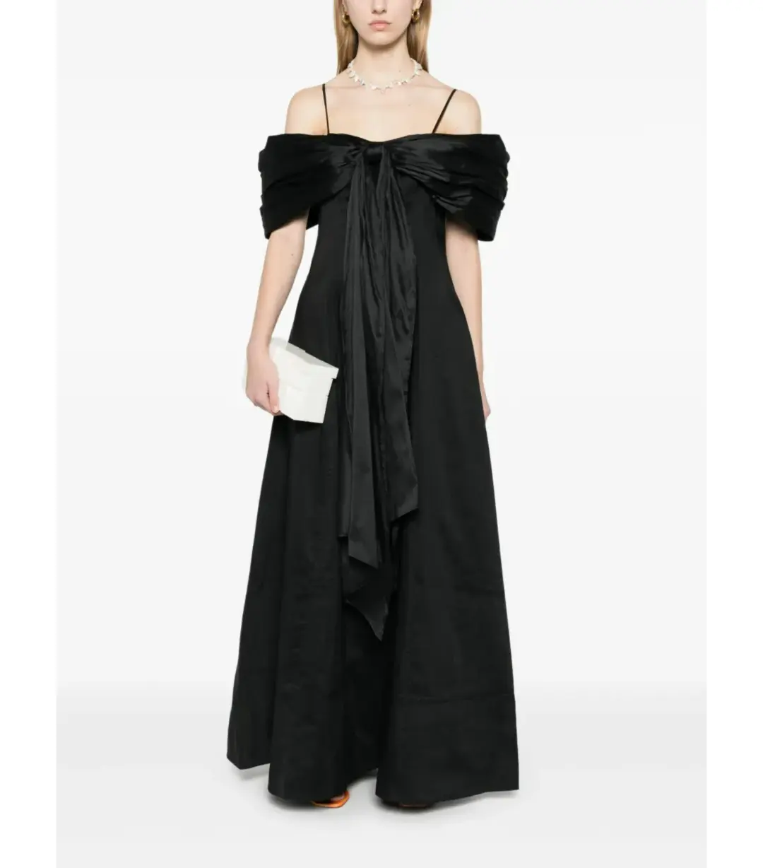 Aje Scarlett Maxi Dress Black Size AU 16 for rent on The Volte - main image