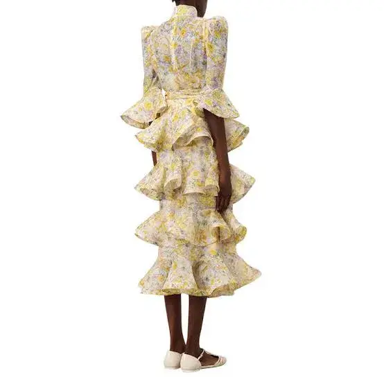 Zimmerman Harmony Tiered Midi Dress - Image 3