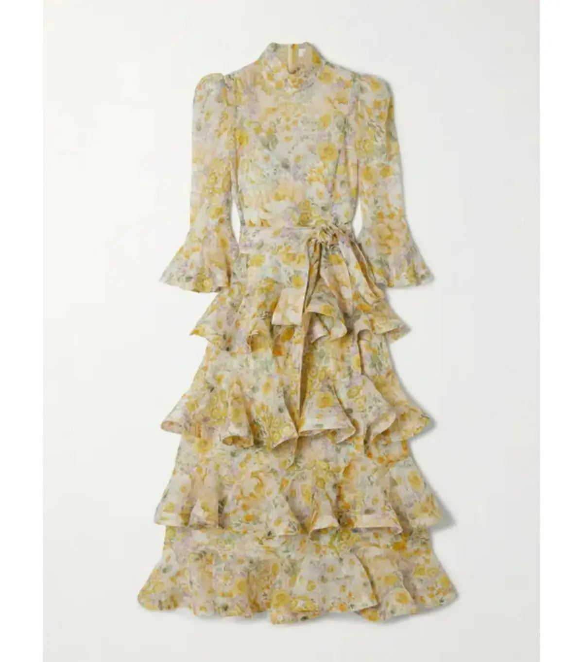 Zimmerman Harmony Tiered Midi Dress Citrus Garden Size 1 / AU 10  - Image 3