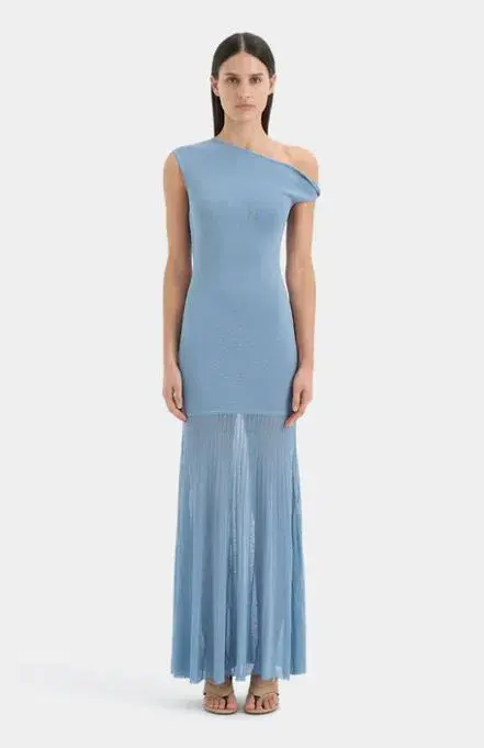 Sir Indigo Twist Dress in Blue Size 4 AU 14 - Image 3