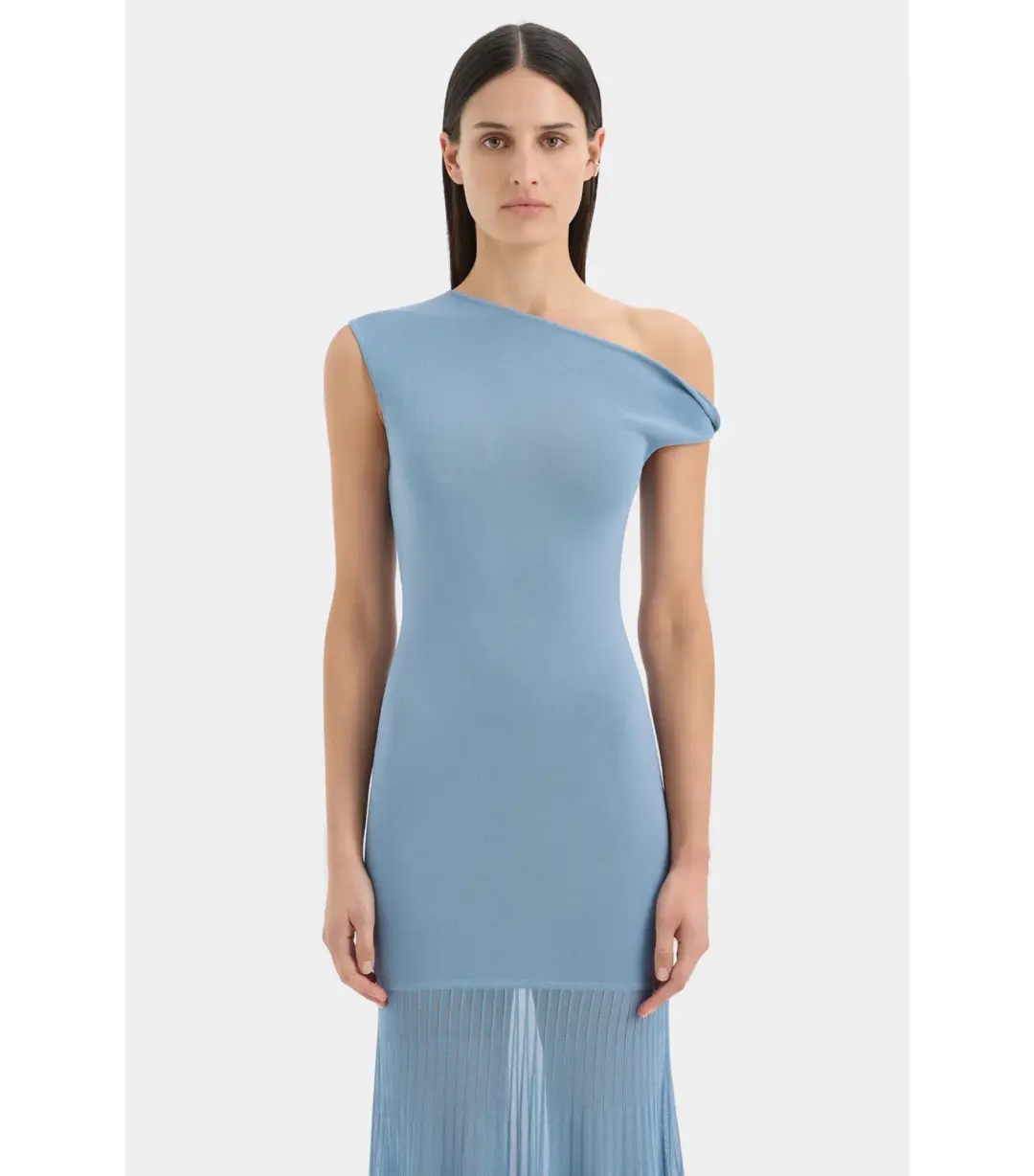 Sir the Label Indigo Twist Maxi Dress in Blue Size 4 / AU 14 for rent on The Volte - main image