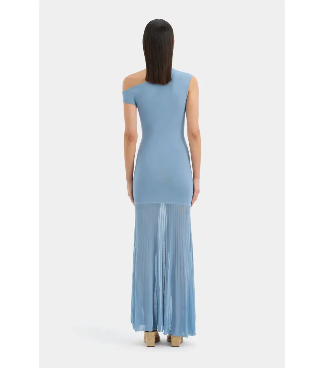 Sir the Label Indigo Twist Maxi Dress in Blue Size 4 / AU 14 for rent on The Volte - main image