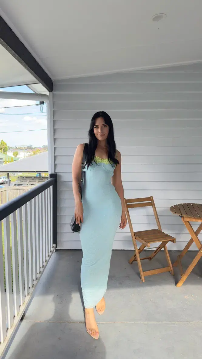 House of CB Ocean Blue Aiza Dress - Size S / AUS 6-8 - Image 4