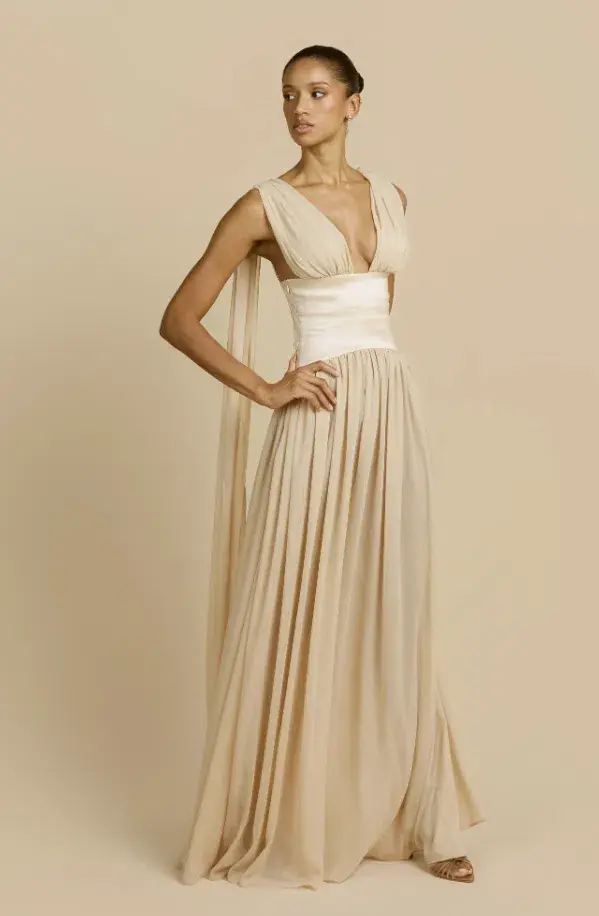 Arcina Ori RAMONA DRESS CHAMPAGNE Size XS - Image 1