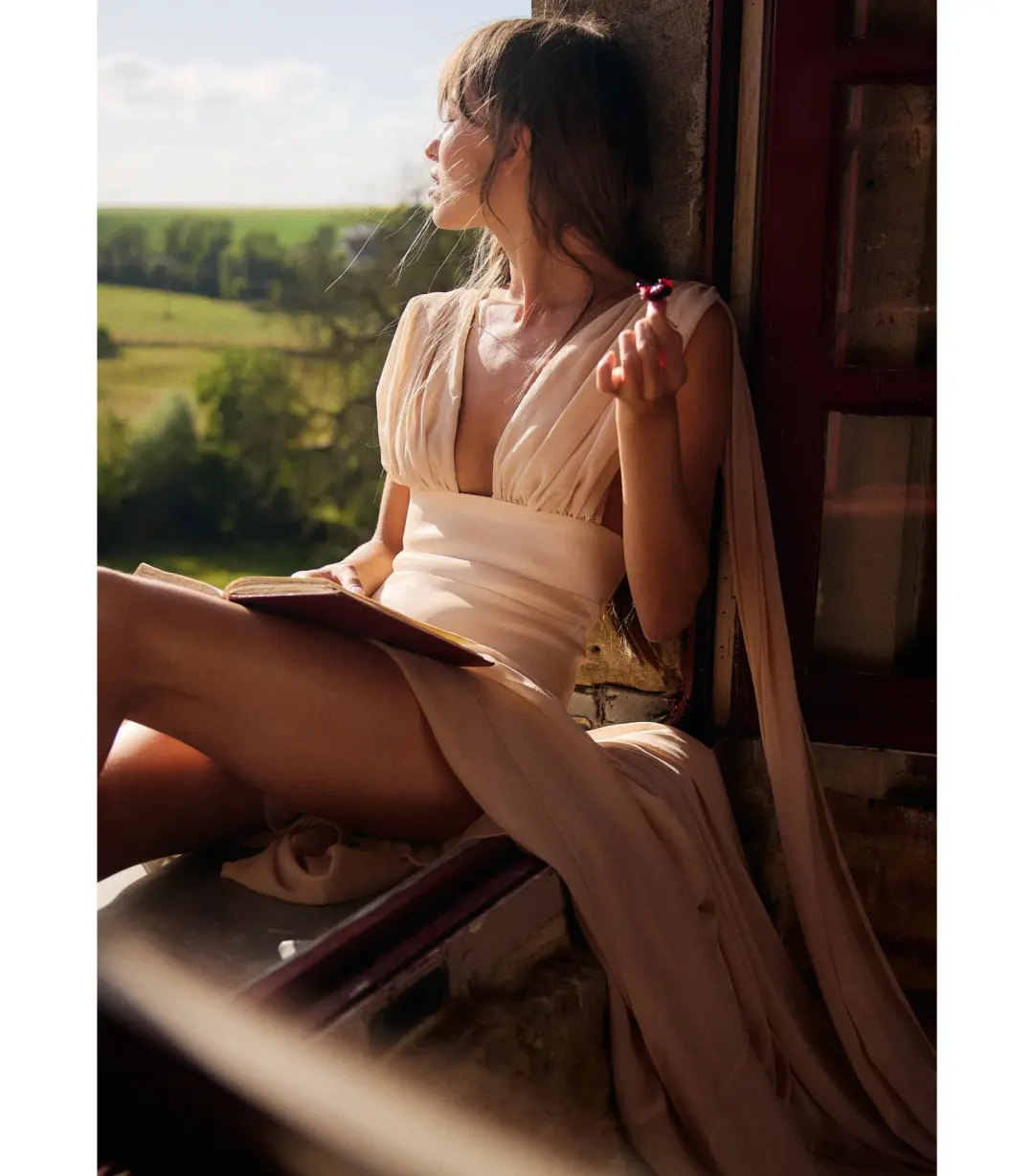 Arcina Ori Ramona Dress Champagne Size M / AU 10 for rent on The Volte - main image