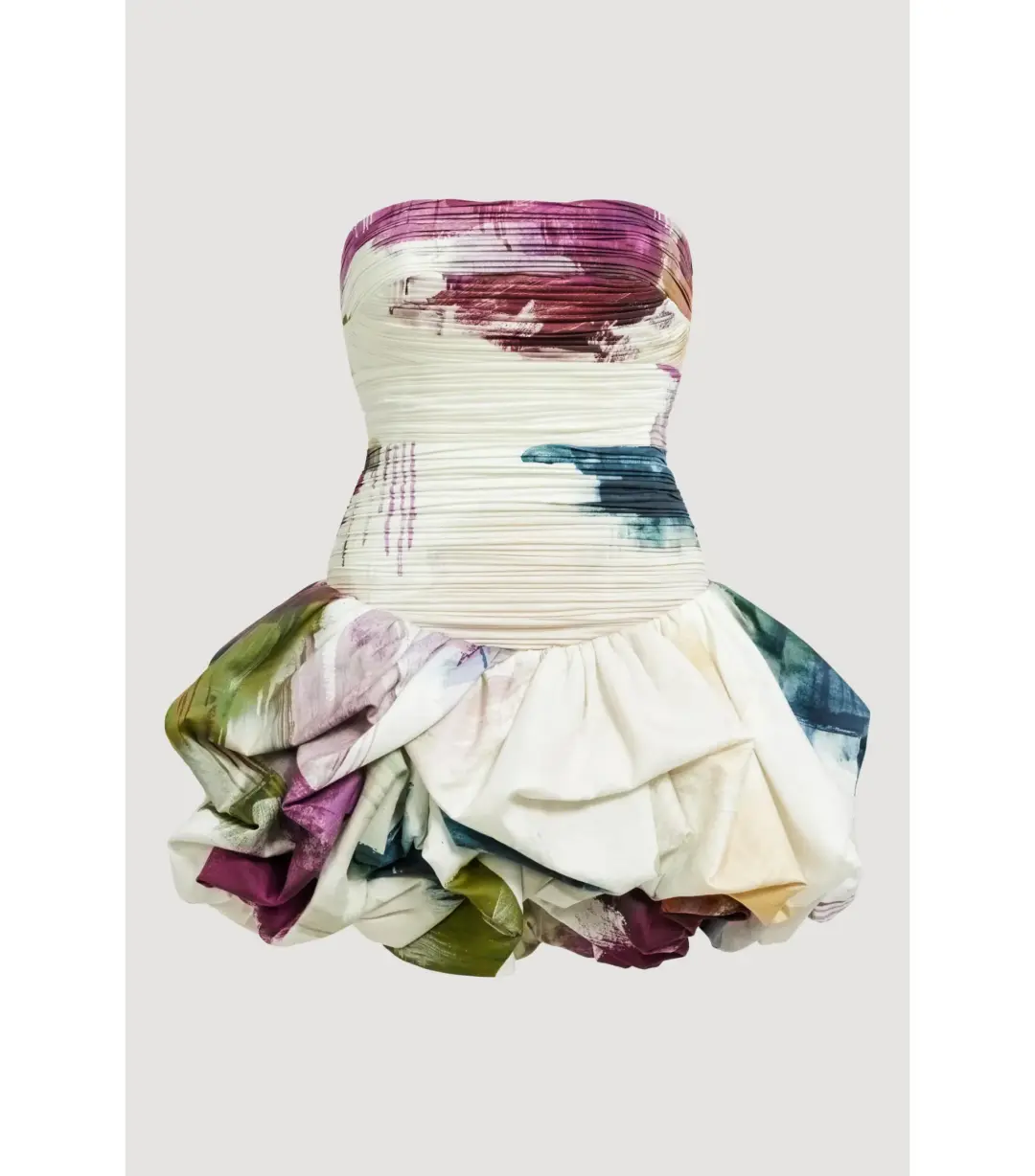 Aje Violette Bubble Hem Mini Dress Impressionist Size AU 14 for rent on The Volte - main image