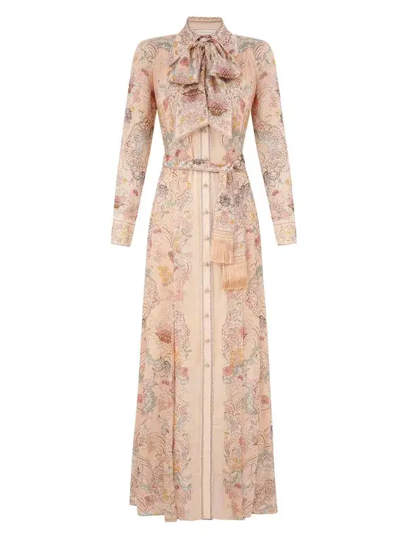 Zimmermann Rebellion Pussybow Shirt Dress Size 2 - Image 1