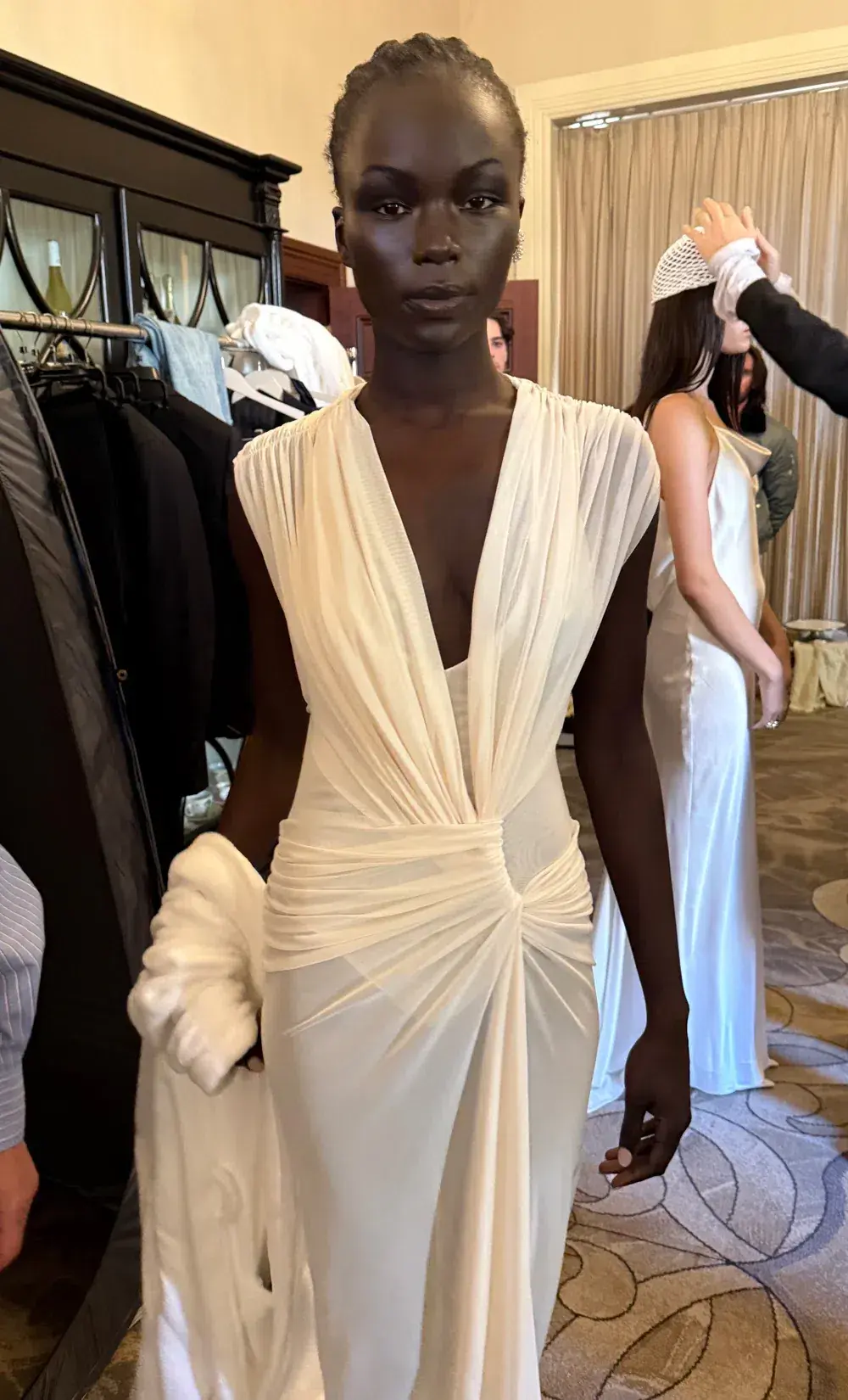 Bec & Bridge LEIA DRAPE GOWN Buttercream Size 10 - Image 2