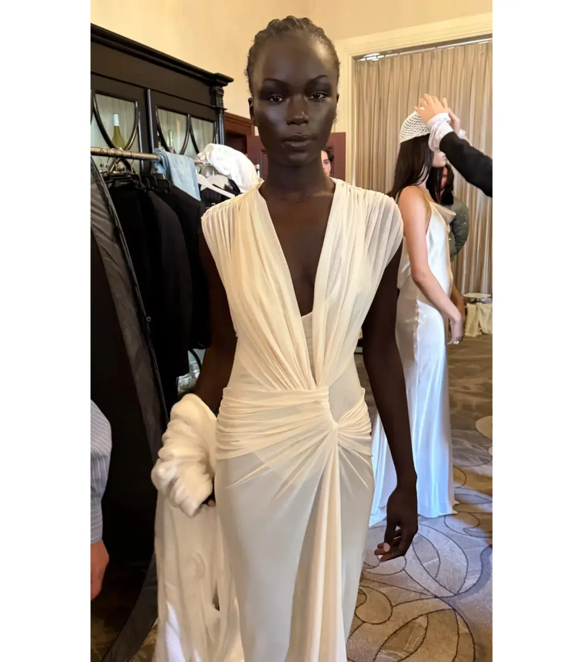 Bec & Bridge Leia Drape Maxi Gown Buttercream Size AU 10 - Image 3