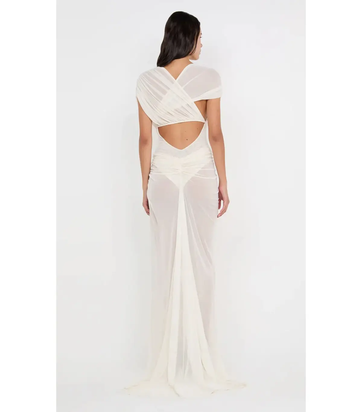 Bec & Bridge Leia Drape Maxi Gown Buttercream Size AU 10 - Image 2