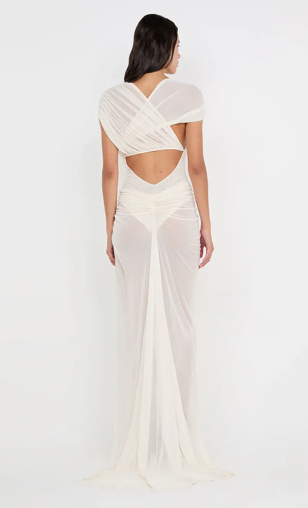 Bec & Bridge LEIA DRAPE GOWN Buttercream Size 10 - Image 3