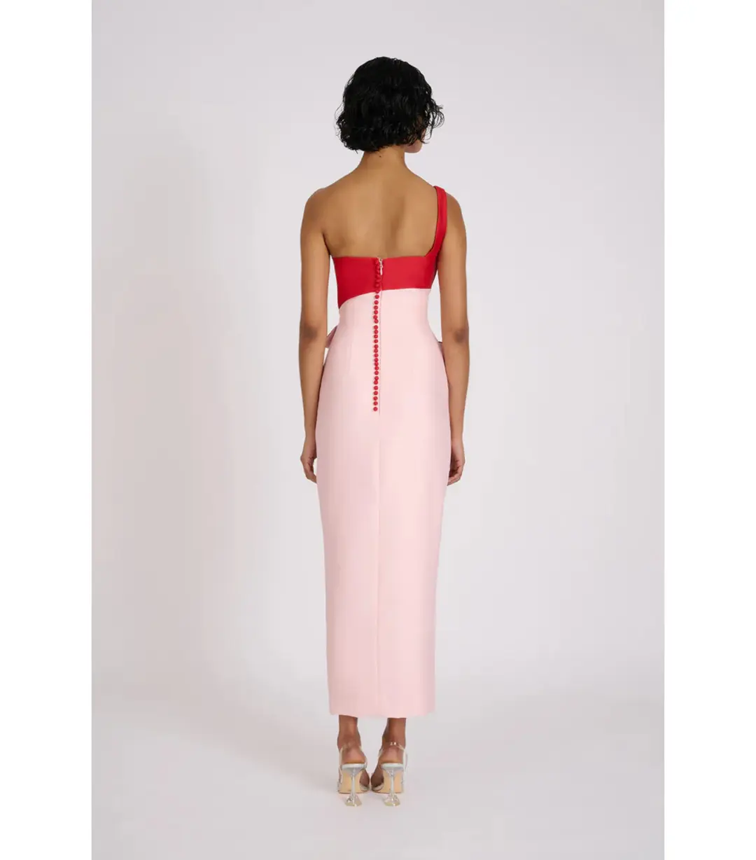 Eliya The Label Cartia Midi Dress Pink Size AU 10 for rent on The Volte - main image