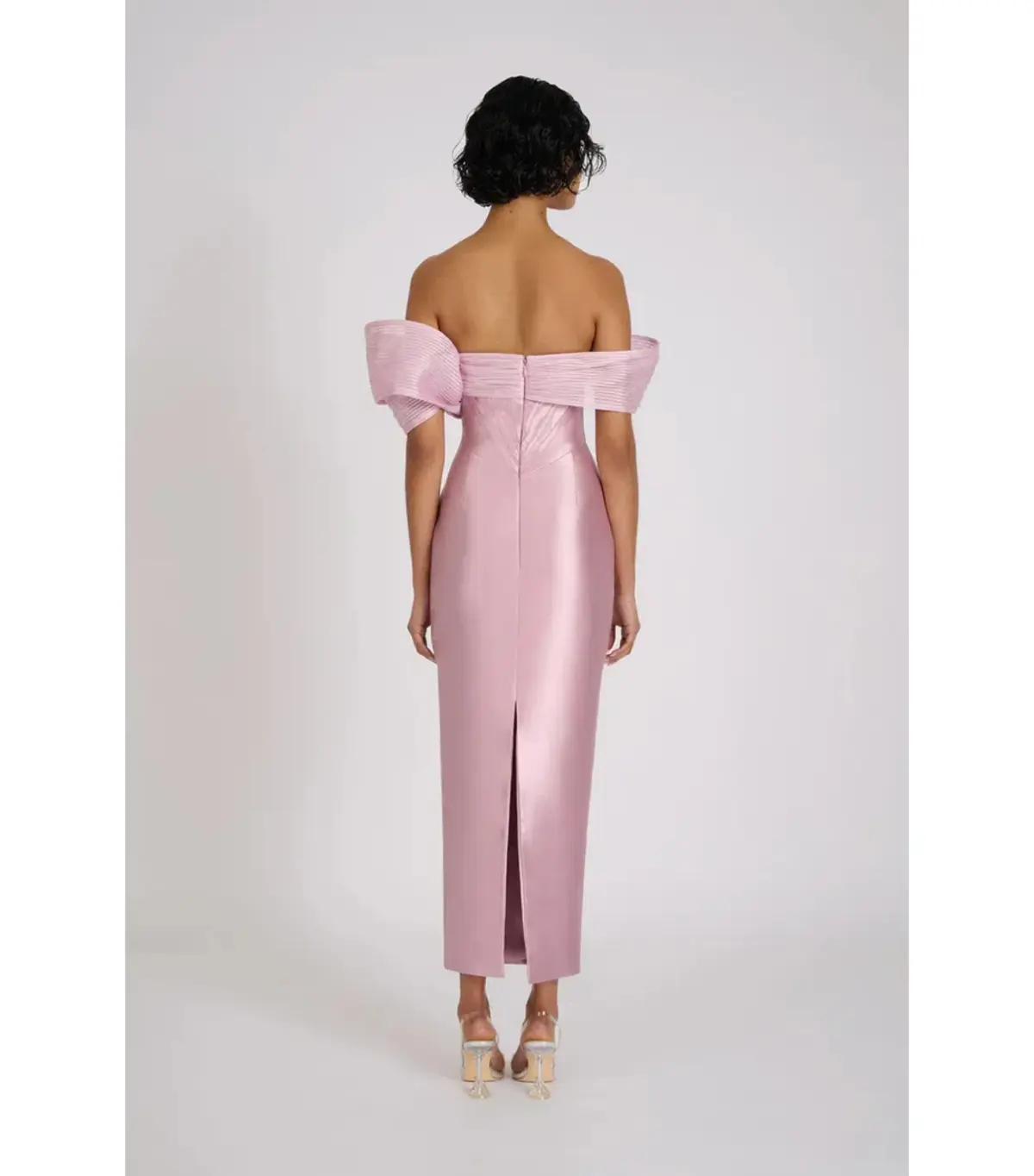 Eliya The Label Annika Midi Dress Mauve Size AU 8 - Image 2