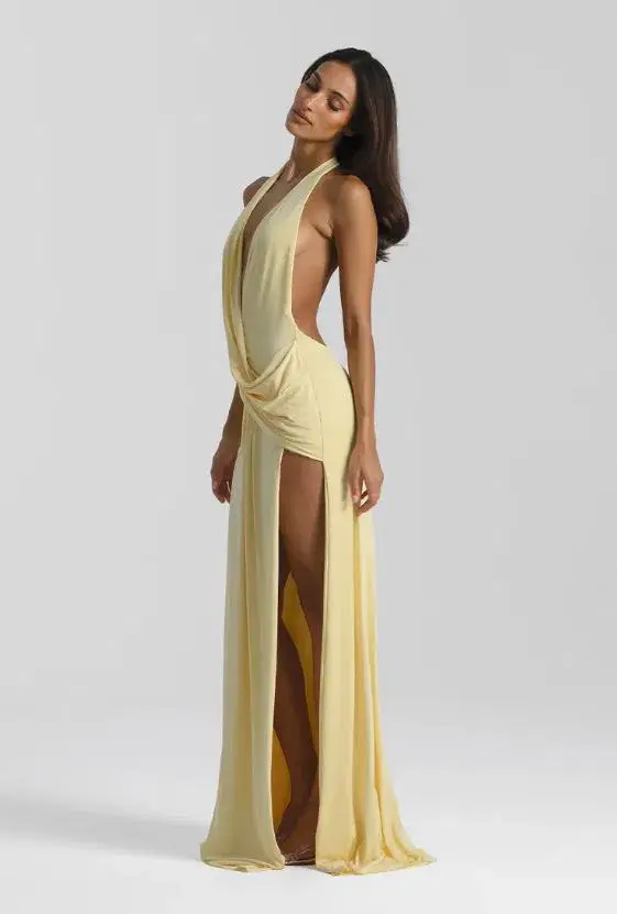 Natalie Rolt Winona Gown in Lemon Size XS/6 - Image 3