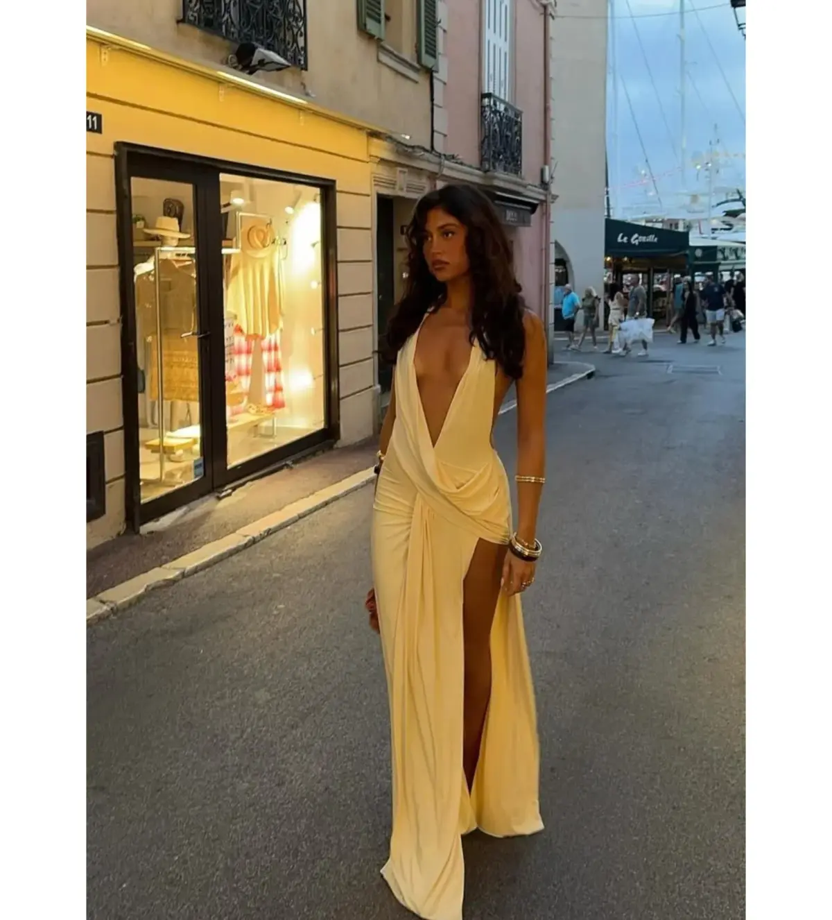 Natalie Rolt Winona Maxi Gown in Lemon Size M / AU 10 - Image 1