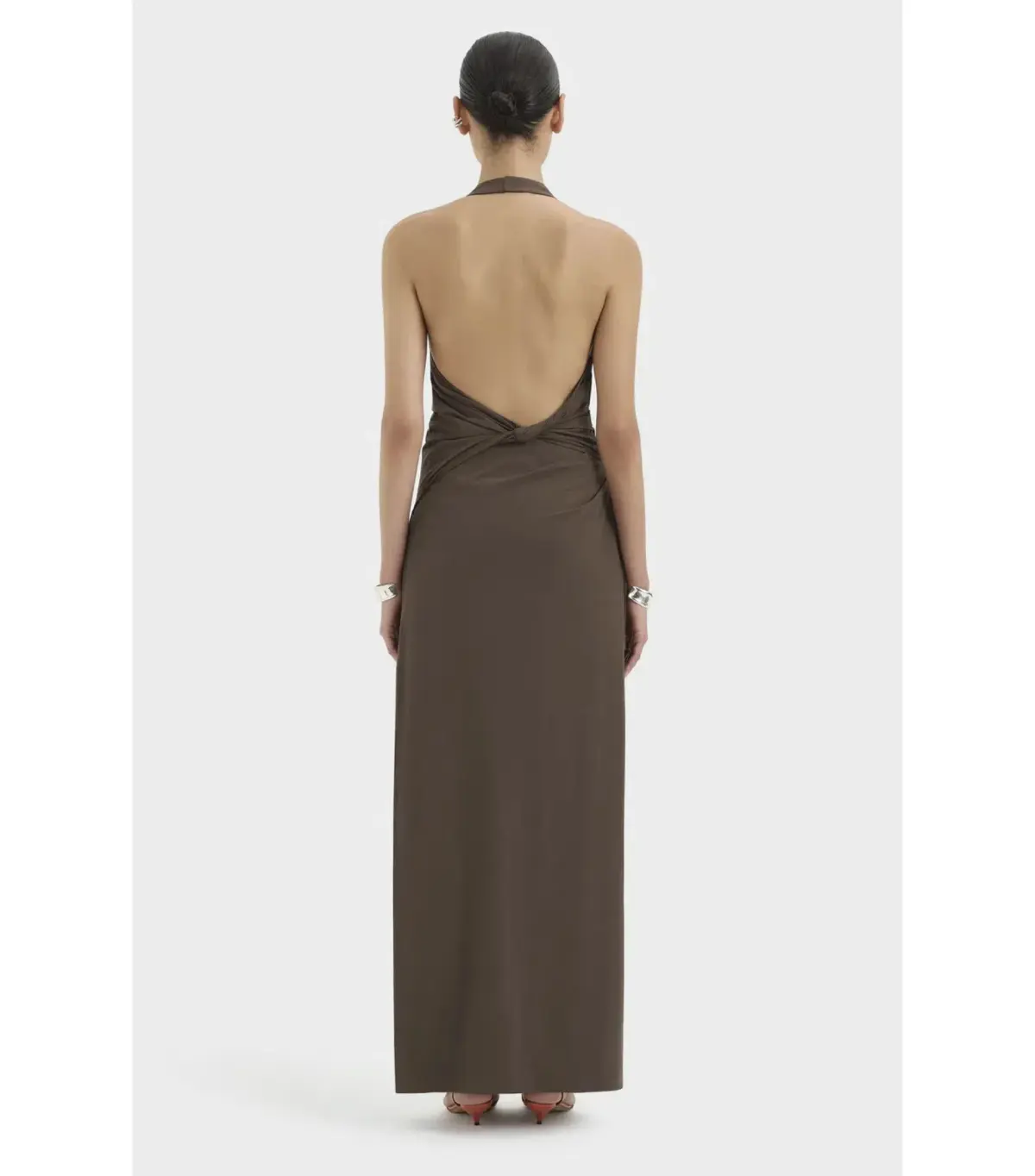 Sir the Label Sol Halter Maxi Gown in Mocha Size 1 / AU 8 - Image 2