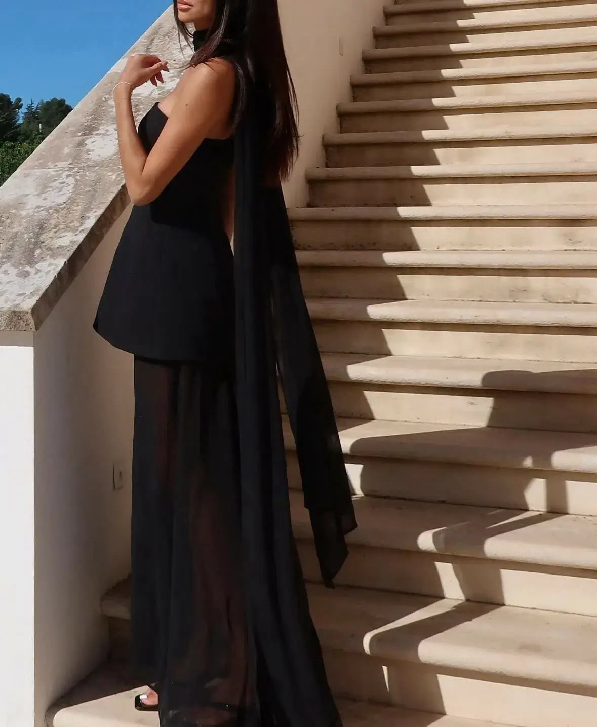 Sheike Marissa Dress in Black Size 8 - Image 3