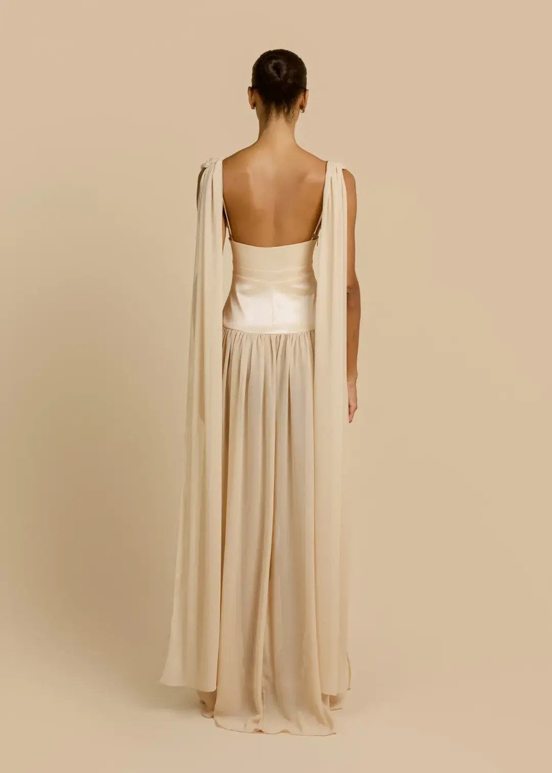 Arcina Ori Ramona Dress - Champagne Size S for rent on The Volte - main image