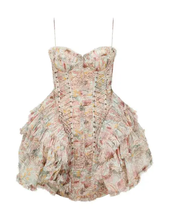 Zimmermann Rebellion Frayed Mini Dress Size 3 - Image 1