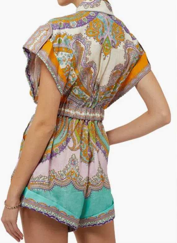 Zimmermann Lola Cuffed Playsuit - Image 2